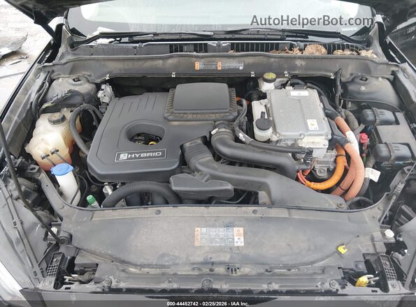 3FA6P0LU0JR187025 2018 FORD FUSION HYBRID Черный Вид сзади