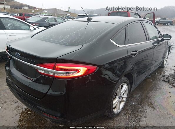 3FA6P0LU0JR187025 2018 FORD FUSION HYBRID Черный Задняя правая четверть