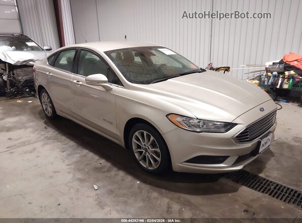 3FA6P0LU1HR296975 2017 FORD FUSION HYBRID Gold Przód prawy