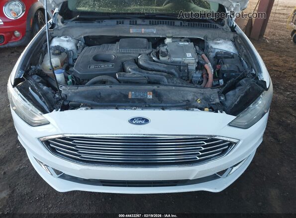 3FA6P0LU2HR299917 2017 FORD FUSION HYBRID White Rear view