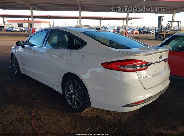 3FA6P0LU2HR299917 2017 FORD FUSION HYBRID White Rear left