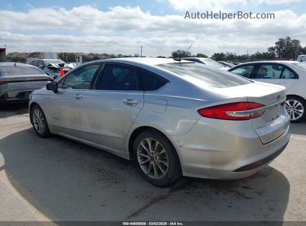 3FA6P0LU2HR336643 2017 FORD FUSION HYBRID Silver Tył lewy