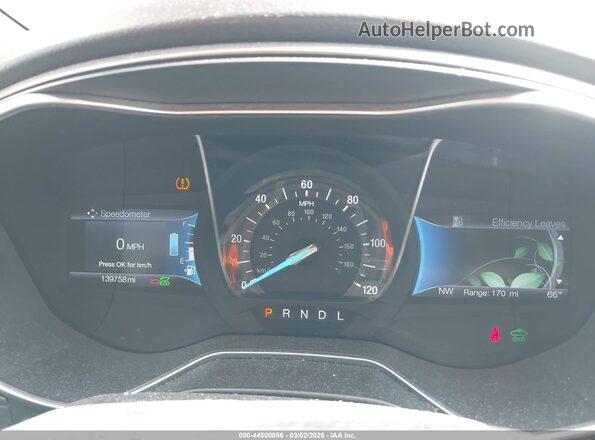 3FA6P0LU2HR336643 2017 FORD FUSION HYBRID Silver Widok tylnych siedzeń