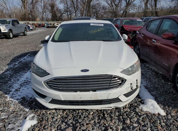 3FA6P0LU2JR116263 2018 FORD FUSION Белый Вид спереди