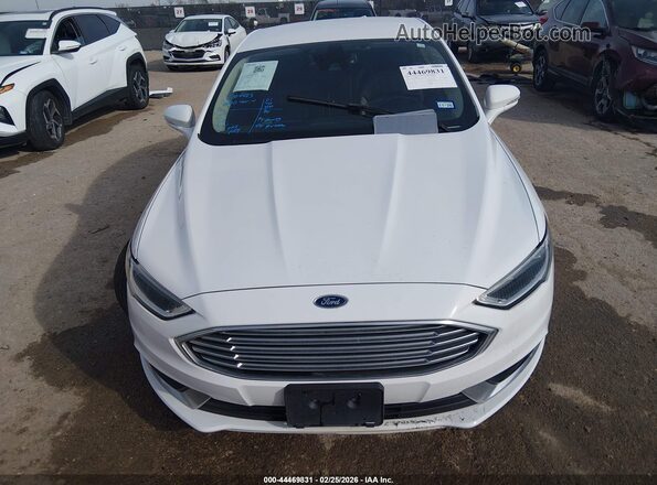 3FA6P0LU3JR129846 2018 FORD FUSION HYBRID White Widok zestawu wskaźników