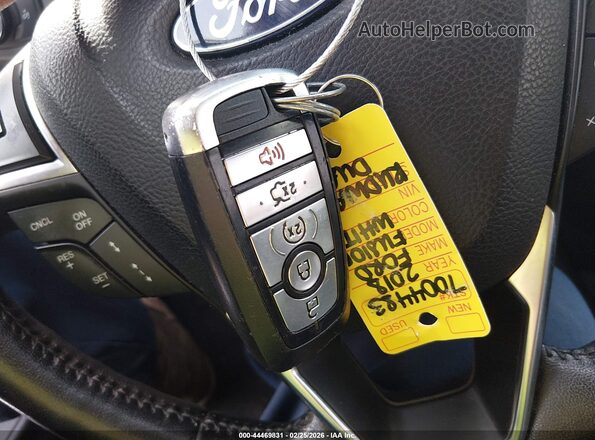 3FA6P0LU3JR129846 2018 FORD FUSION HYBRID White Widok deski rozdzielczej