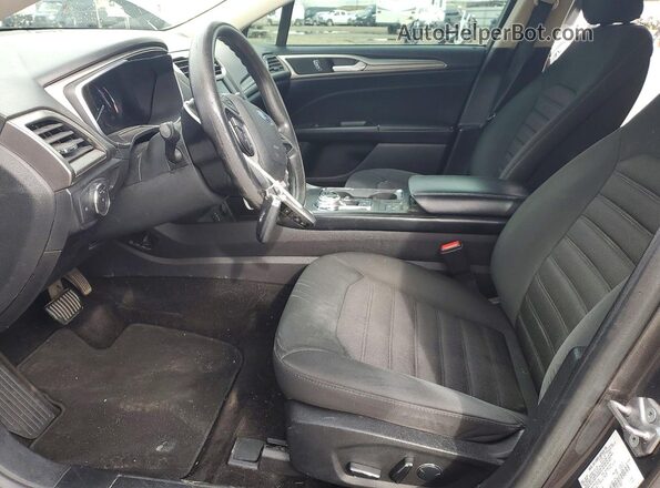 3FA6P0LU3JR197760 2018 FORD FUSION Угольный Вид салона спереди