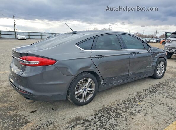 3FA6P0LU3JR197760 2018 FORD FUSION Угольный Задняя правая четверть