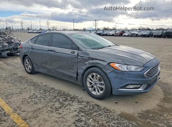 3FA6P0LU3JR197760 2018 FORD FUSION Угольный Передняя правая четверть