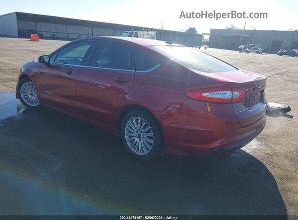 3FA6P0LU6GR389375 2016 FORD FUSION HYBRID Красный Задняя левая четверть