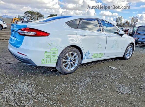 3FA6P0LU6KR222703 2019 FORD FUSION White Trasero derecho