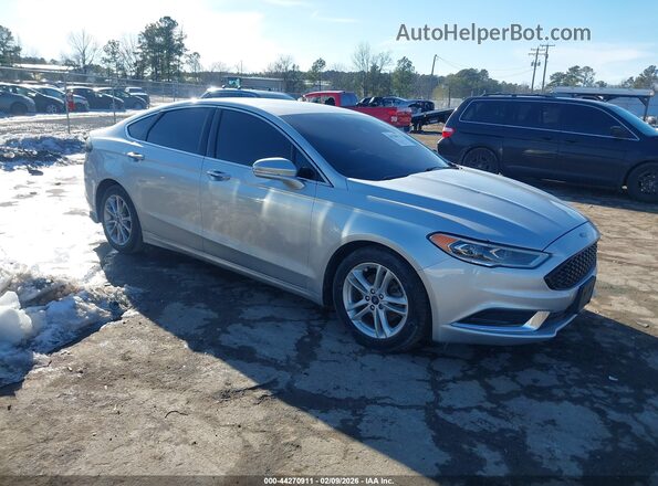 3FA6P0LUXJR123798 2018 FORD FUSION HYBRID Silver Przód prawy