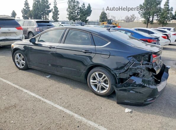 3FA6P0UU6JR133825 2018 FORD FUSION Черный Задняя левая четверть