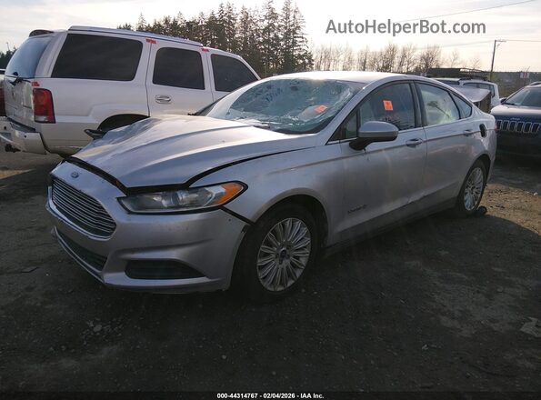 3FA6P0UU9GR251506 2016 FORD FUSION HYBRID Серебряный Передняя левая четверть