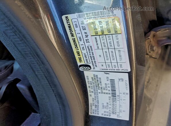 3FADP4BJ7KM136559 2019 FORD FIESTA Gray Engine compartment view