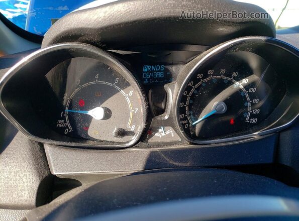 3FADP4BJ7KM154446 2019 FORD FIESTA Blue Вид щитка приладів