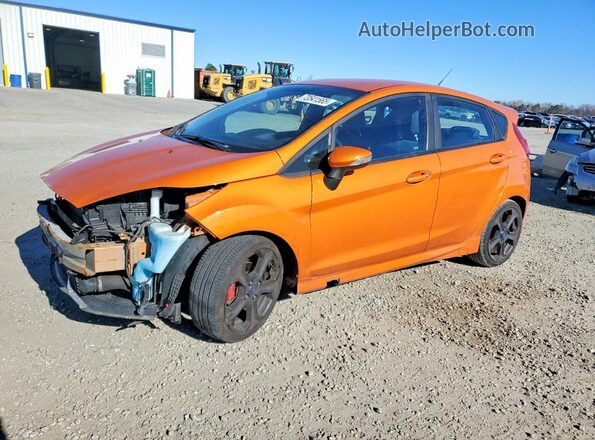 3FADP4GX3HM159956 2017 FORD FIESTA Оранжевый Передняя левая четверть
