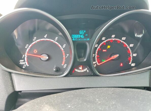 3FADP4GX6KM136419 2019 FORD FIESTA Black Widok zestawu wskaźników