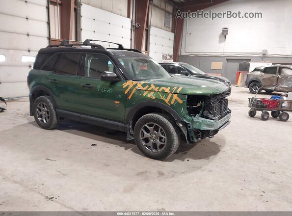 3FMCR9D90PRD96582 2023 FORD BRONCO SPORT Green Front right