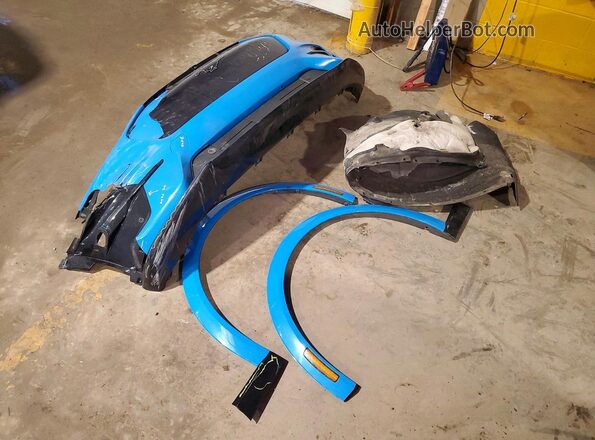 3FMTK4SE8NMA05129 2022 FORD MUSTANG Blue Widok naklejki z numerem VIN