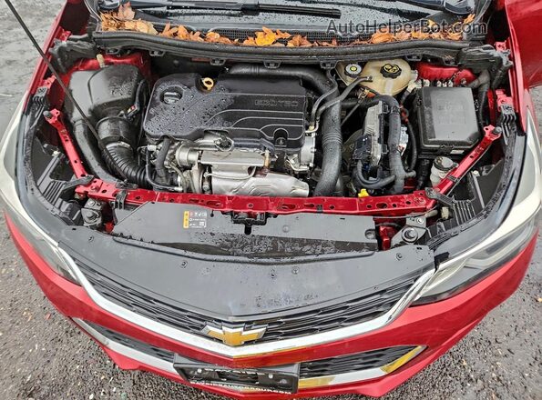 3G1BE6SM2JS653509 2018 CHEVROLET CRUZE Red Widok wnętrza z tyłu