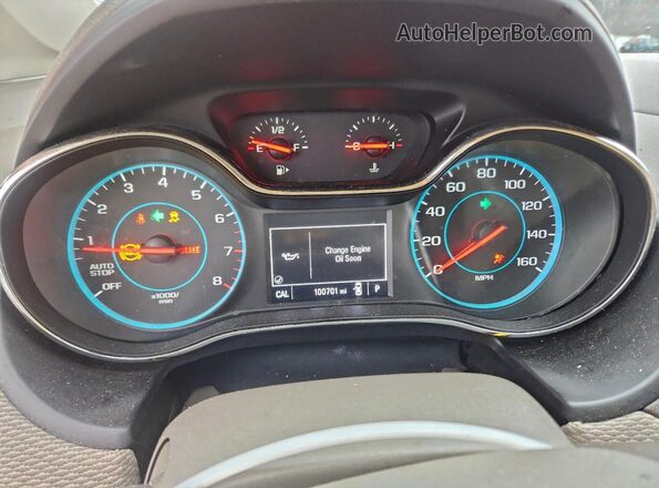 3G1BE6SM2JS653509 2018 CHEVROLET CRUZE Red Widok zestawu wskaźników