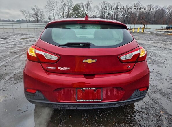 3G1BE6SM2JS653509 2018 CHEVROLET CRUZE Red Widok z tyłu