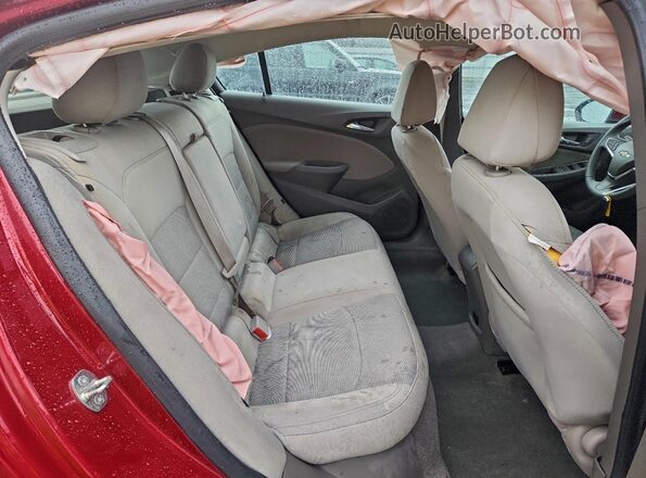 3G1BE6SM2JS653509 2018 CHEVROLET CRUZE Red Widok tylnych siedzeń