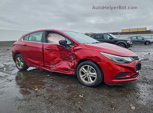 3G1BE6SM2JS653509 2018 CHEVROLET CRUZE Red Przód prawy