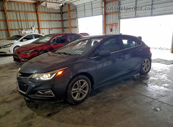 3G1BE6SM7JS591380 2018 CHEVROLET CRUZE Синий Передняя левая четверть