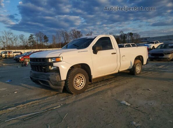 3GCNWAEH8KG291726 2019 CHEVROLET SILVERADO Белый Передняя левая четверть