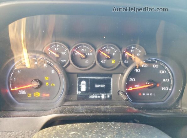 3GCNWAEH8KG291726 2019 CHEVROLET SILVERADO Белый Вид щитка приборов