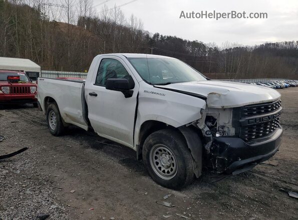 3GCNYAEF9LG121109 2020 CHEVROLET SILVERADO Белый Передняя правая четверть