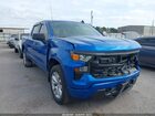 2024 Chevrolet Silverado 1500 2wd  Short Bed Custom Blue vin: 3GCPABEK4RG116554