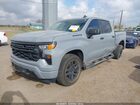 2024 Chevrolet Silverado 1500 2wd  Short Bed Custom Gray vin: 3GCPABEK7RG378326