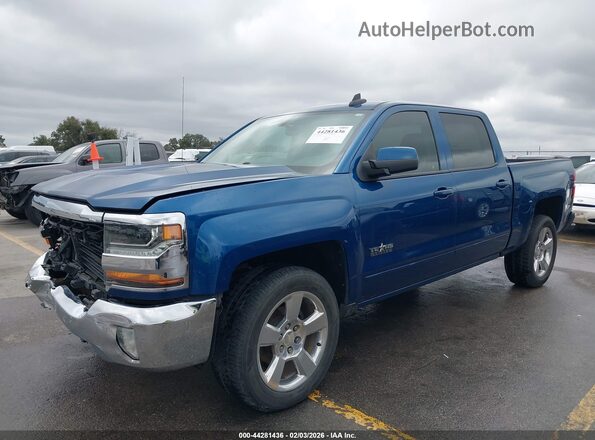 3GCPCREC1JG126314 2018 CHEVROLET SILVERADO Blue Передня ліва чверть