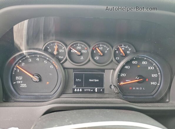 3GCPDAEKXRG108170 2024 CHEVROLET SILVERADO White Vista del cuadro de instrumentos