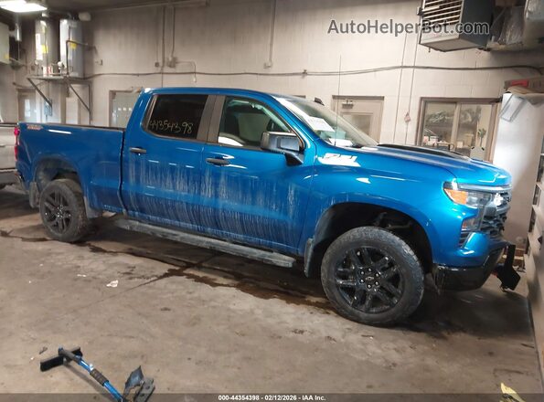 3GCPDCED0NG586203 2022 CHEVROLET SILVERADO Синий Передняя правая четверть