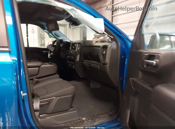 3GCPDCED0NG586203 2022 CHEVROLET SILVERADO Синий Вид салона спереди