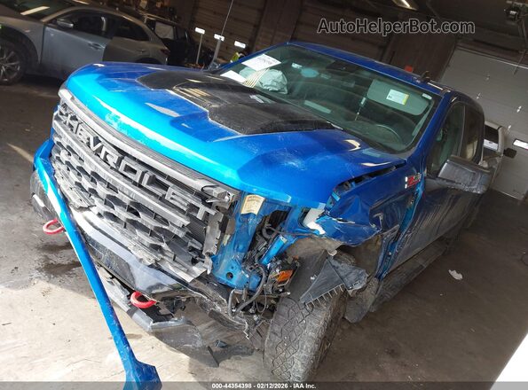 3GCPDCED0NG586203 2022 CHEVROLET SILVERADO Синий Передняя левая четверть