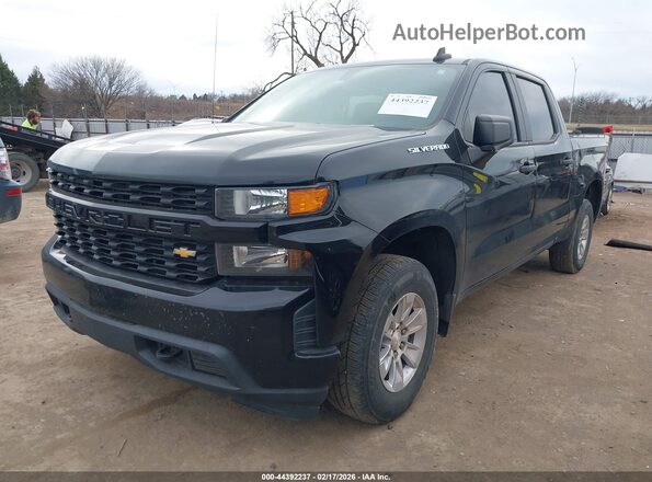 3GCPWBEF7KG312370 2019 CHEVROLET SILVERADO Черный Передняя левая четверть