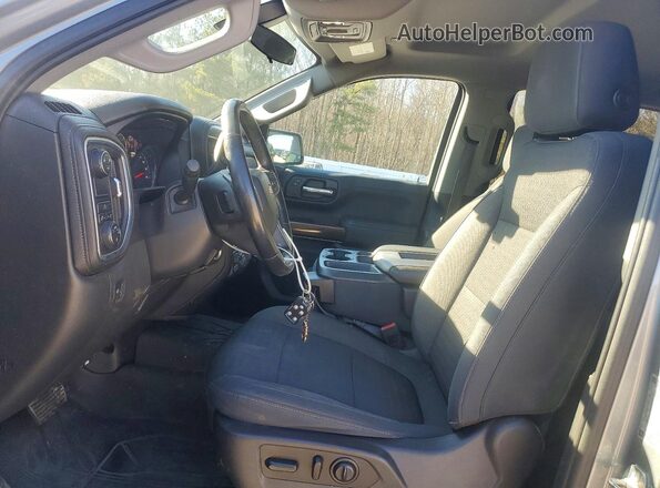 3GCPWCED2KG195107 2019 CHEVROLET SILVERADO Серый Вид салона спереди