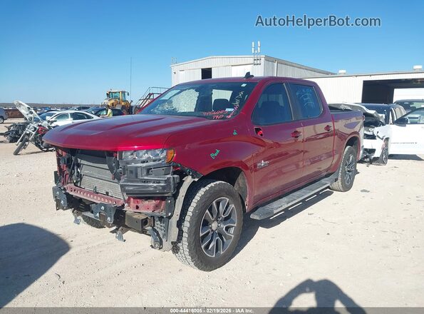 3GCPWCED3KG224064 2019 CHEVROLET SILVERADO Красный Передняя левая четверть
