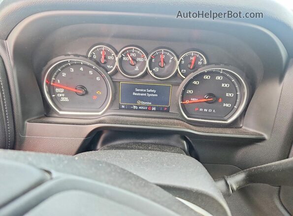 3GCPYFED6KG149405 2019 CHEVROLET SILVERADO Серый Вид щитка приборов