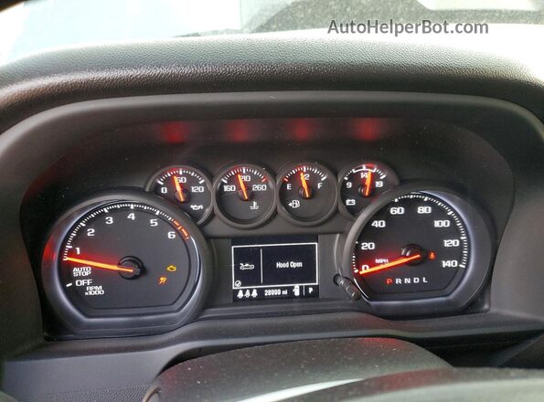 3GCUDCEDXRG306621 2024 CHEVROLET SILVERADO Серебряный Вид щитка приборов