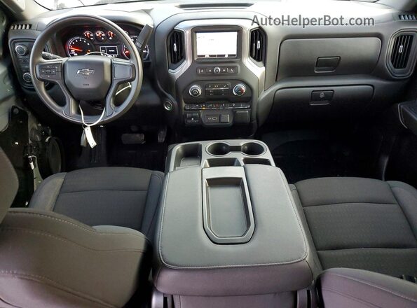 3GCUDCEDXRG306621 2024 CHEVROLET SILVERADO Серебряный Вид панели приборов