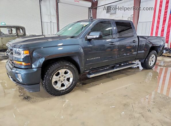 3GCUKREC1HG327436 2017 CHEVROLET SILVERADO Синий Передняя левая четверть