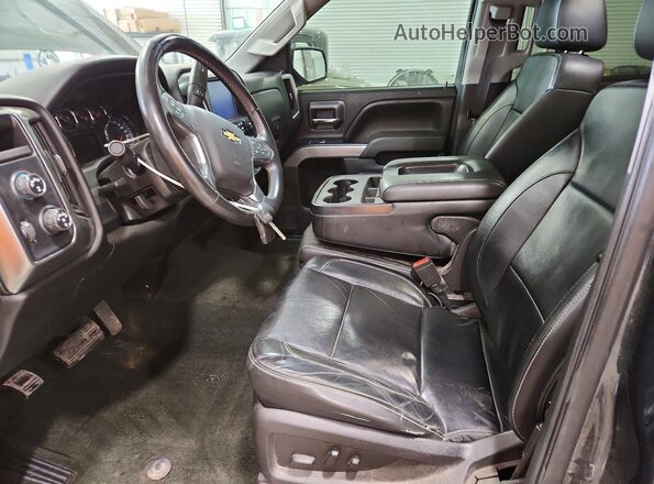 3GCUKREC1HG327436 2017 CHEVROLET SILVERADO Синий Вид салона спереди