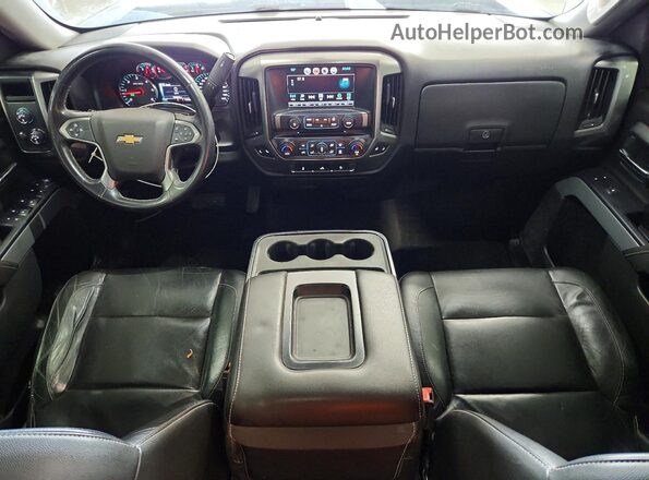 3GCUKREC1HG327436 2017 CHEVROLET SILVERADO Синий Вид панели приборов