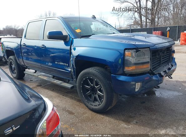 3GCUKRECXHG509751 2017 CHEVROLET SILVERADO Синий Передняя правая четверть